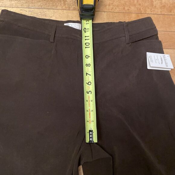 Christopher & Banks Moleskin Pants Women’s Size 16 Stretch Brown NWT Wide Leg - Picture 6 of 12